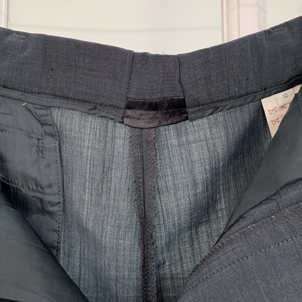 Calvin Klein Collection made in Italy gray wool/mohair slacks size 10, very fine - Picture 6 of 6